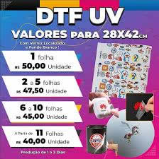 Impressão DTF UV